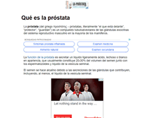 Tablet Screenshot of la-prostata.net